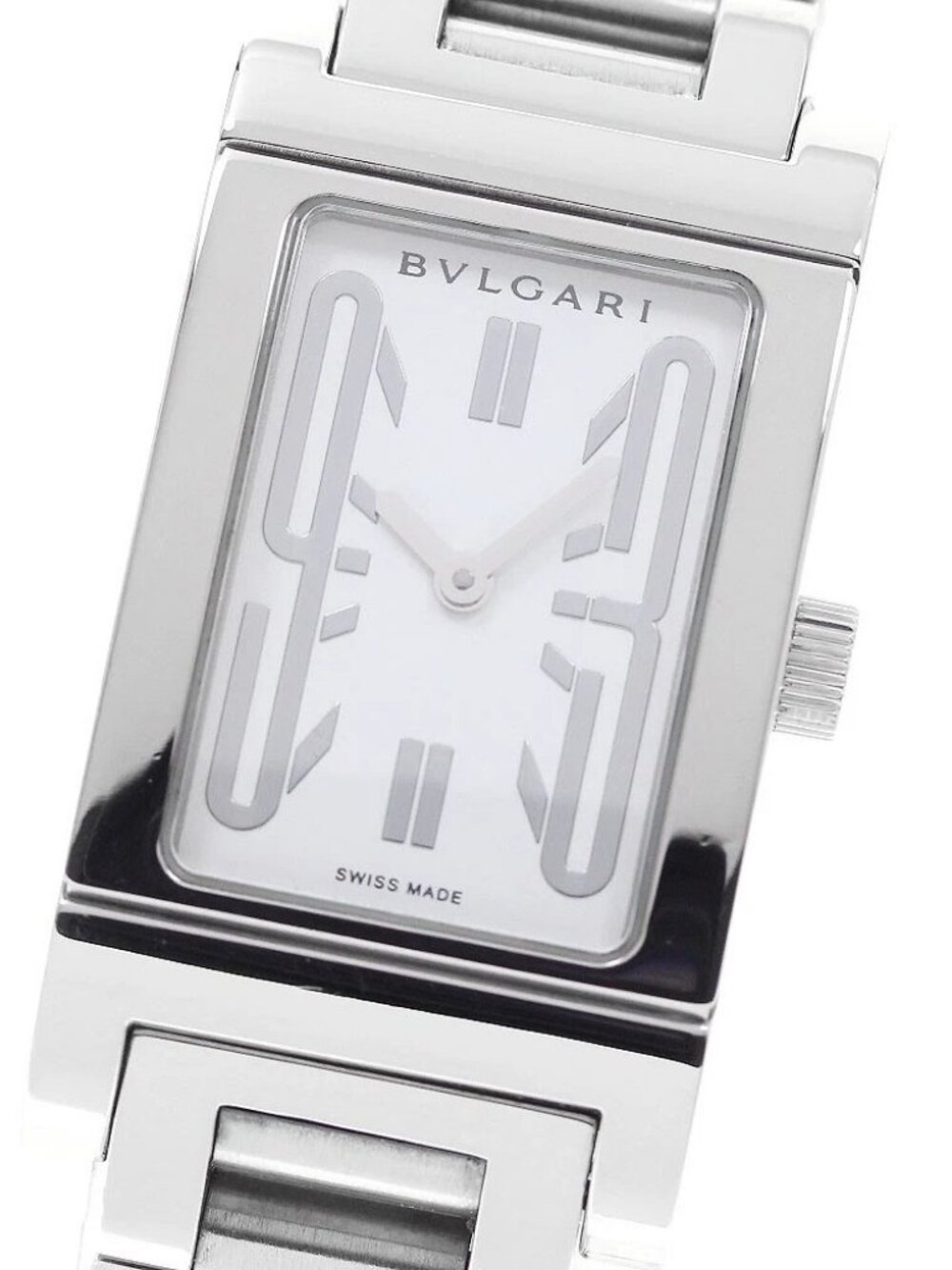 BVLGARI Rettangolo RT39S white Dial Quartz Ladies Watch